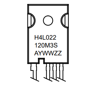 ICは穴TO-247-4L 1を通してMOSFETs NTH4L022N120M3SのN-Channel 1200V 68A 352Wを欠く