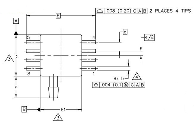 集積回路の破片MPXV7002GPの単一ケイ素圧力センサー8-SMD 0