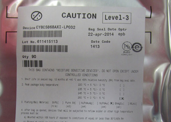 CY8C5868AXI-LP032 マイクロコントローラ MCU 256kB フラッシュ マイクロコントローラ 67MHz 埋め込み MCU