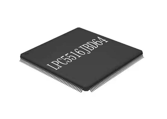 単心LPC5516JBD64集積回路の破片64HTQFPのマイクロ制御回路IC 150MHz