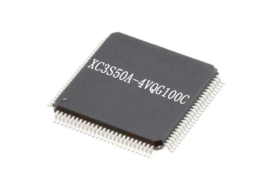 統合されたIC XC3S50A-4VQG100C 100-TQFPの高性能のシステム内プログラム可能なゲート・アレー