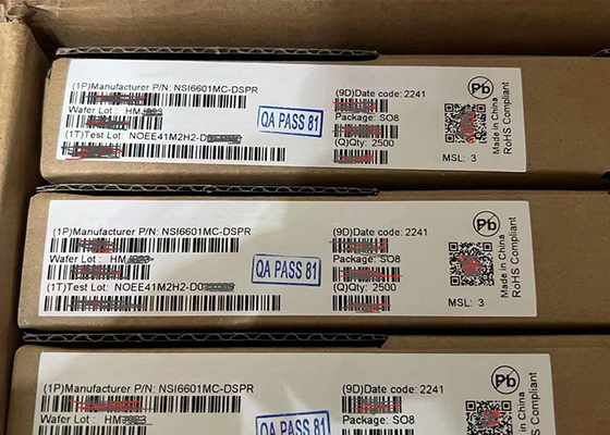 単一チャネルNSI6601MC-DSPRはゲートの運転者IC SOP8の集積回路の破片を隔離した