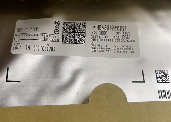 マイクロ制御回路MCU MSP430FR69891IPZR 100-LQFP複雑な兆候のマイクロ制御回路IC