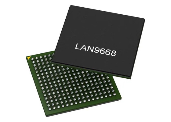 集積回路の破片LAN9668/9MX 8左舷ギガビットのイーサネット スイッチIC 256-LFBGA