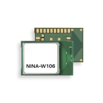 ワイヤレス通信モジュール NINA-W106-00B 単独の18 dBmマルチラジオモジュール