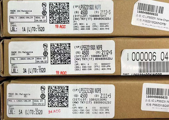 LP55231SQX 内部プログラムメモリと統合充電ポンプ付きの9チャネルホワイトLEDドライバー