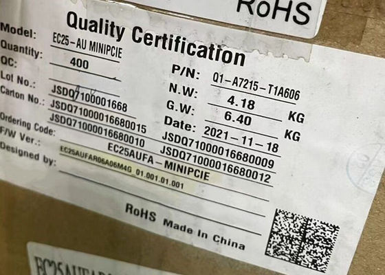 ワイヤレス通信モジュール EC25AUFA-MINIPCIE 低電力50Mbps ミニ PCIe LTE Cat 4 モジュール