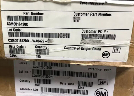 統合回路チップ C3M0016120D 1200V 115A SiC パワー MOSFET トランジスタ TO-247-3