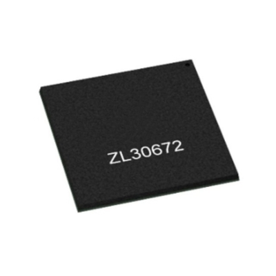 統合回路チップ ZL30672LFG7 5G用の2チャンネル18出力システムシンクロナイザー