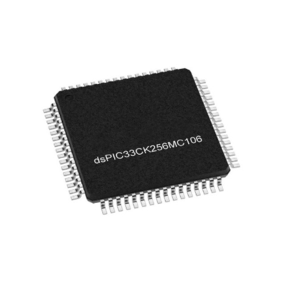 マイクロコントローラ MCU DSPIC33CK256MC106T-I/PT 一般用途 100Mhz 16ビットデジタル信号コントローラ