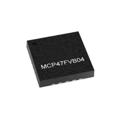 集積回路チップ MCP47FVB04-E/MQ 8-Bit Quad Output DAC と I2C インターフェイス