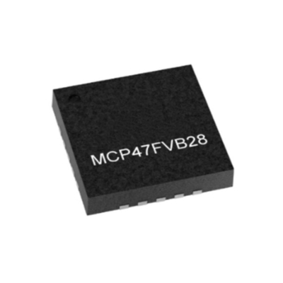 統合回路チップ MCP47FVB28-E/MQ オクタルチャンネル12ビットDAC I2Cインターフェイス
