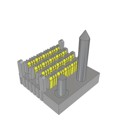 コンネクタ EBTM-4-08-2.0-S-VT-1-L-G 2mm 高速バックプラネット垂直ヘッダー 64POS