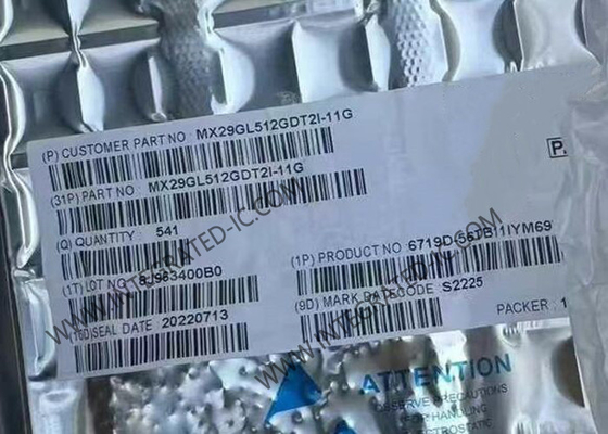 MX29GL512GDT2I-11GメモリICチップ 512Mbit NORフラッシュメモリIC TSOP-56パッケージ