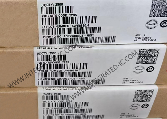 統合回路チップ AD7793BRUZ 3チャネル低騒音 24ビット シグマデルタADC