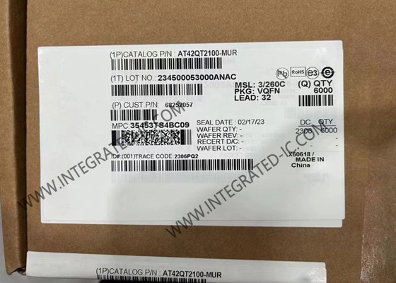 AT42QT2100-MURセンサーIC 7チャネルQTouchタッチセンサーIC VQFN-32パッケージ