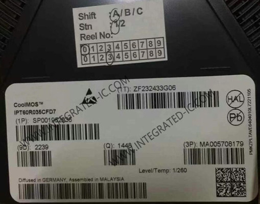 統合回路チップ IPT60R035CFD7 109nC 351W パワー MOSFET トランジスタ HSOF8