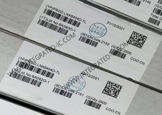 LNK6404D 集積回路チップ エネルギー効率の良い 正確なプライマリサイド規制 CV/CC スイッチ