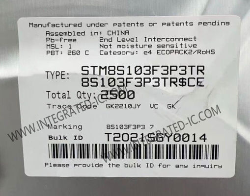 STM8S103F3P3TR マイクロコントローラ MCU 16MHz 8ビット マイクロコントローラ IC TSSOP-20 組み込みMCU