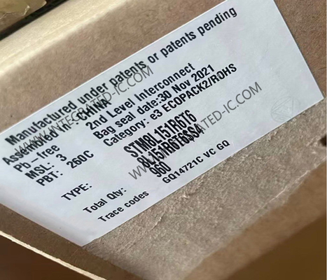 STM8L151R6T6 マイクロコントローラ MCU 16MHz 8ビット マイクロコントローラ IC LQFP-64 組み込みMCU