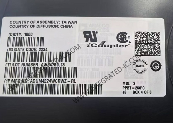 ADUM4224WCRWZ 集積回路チップ 5kVrms 隔離精密半ブリッジゲートドライバー
