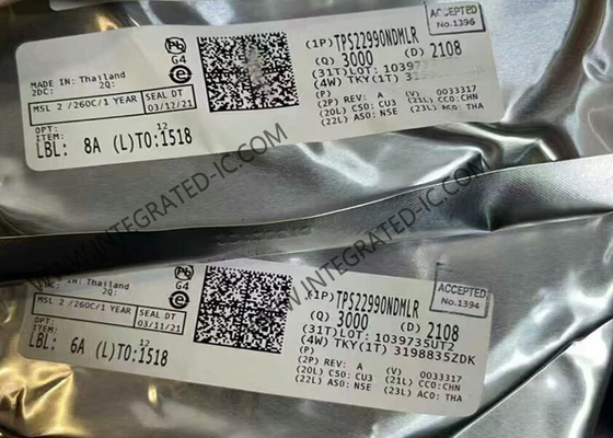 TPS22990NDMLR 統合回路チップ 5.5V 10A 3.9 mΩ 抵抗負荷スイッチIC