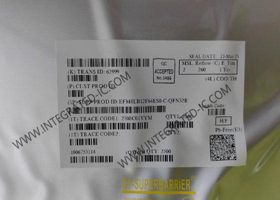 EFM8LB12F64ES0-C-QFN32R マイクロコントローラ MCU 72 MHz 8 ビット マイクロコントローラ QFN-32 パッケージ