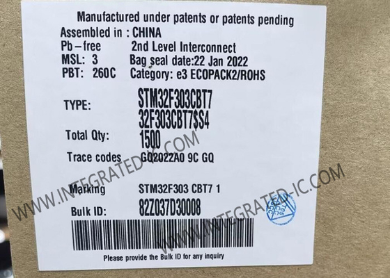 マイクロコントローラー MCU STM32F303CBT7 主流混合信号 MCU DSP と FPU
