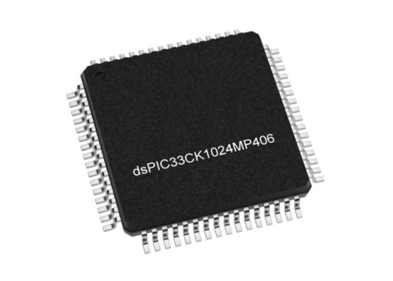 DSPIC33CK1024MP406-E/PT マイクロコントローラー MCU 単核デジタル信号コントローラ TQFP-64