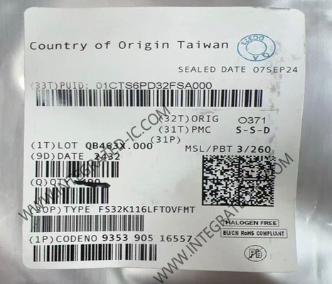 マイクロコントローラー MCU FS32K116LFT0VFMT シングルコア ARM コルテックス-M0+ S32K マイクロコントローラIC