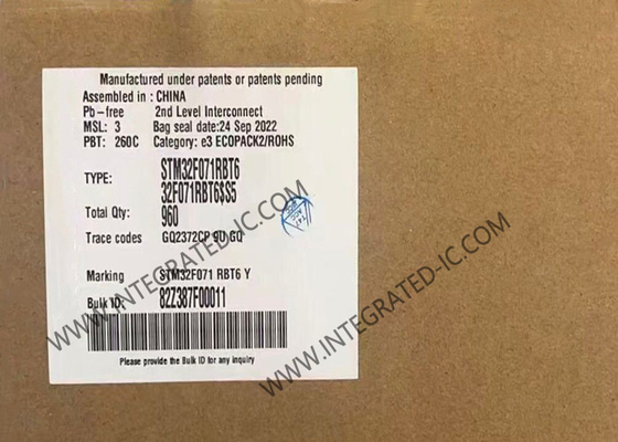 STM32F071RBT6 マイクロコントローラ MCU 128KB フラッシュ STM32F0 マイクロコントローラ MCU