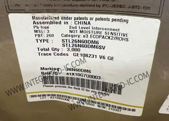STL26N60DM6 統合回路チップ 600V 15A MDmesh DM6 パワー MOSFET トランジスタ