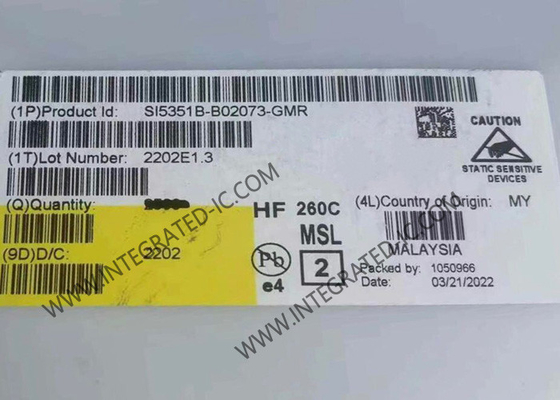 SI5351B-B02073-GMR 統合回路チップ 200MHz LVCMOS 8 出力クロックジェネレーター 20-VFQFN
