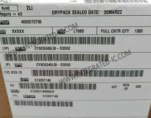 CY8C6245LQI-S3D02 マイクロコントローラ MCU PSOCTM 6 マイクロコントローラ 32 ビット デュアルコア MCU