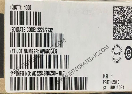 AD5254BRUZ50 集積回路チップ クワッド 256ポジション I2C 不揮発性メモリ デジタルポテンショメータ