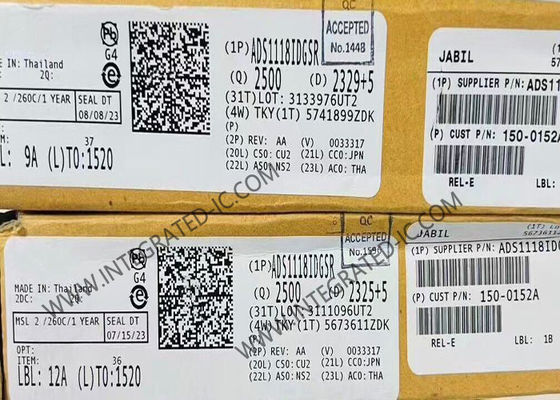 集積回路チップ ADS1118IDGSR 低電力16ビットアナログからデジタル変換器