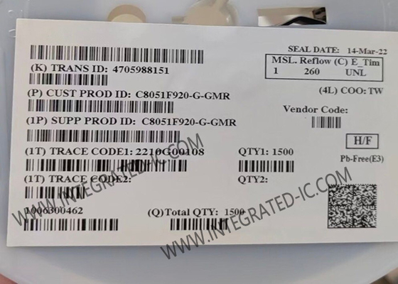 C8051F920-G-GM マイクロコントローラ MCU 8051 コア 25MHz 超低電源 8ビット MCU QFN-32