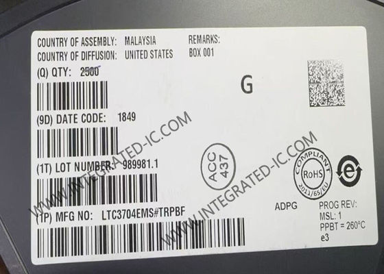 LTC3704EMS 集積回路チップ 正から負への DC DC コントローラー MSOP10