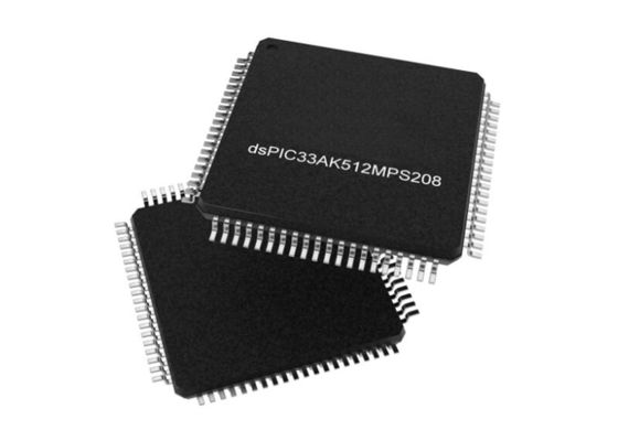 DSPIC33AK512MPS208-I/PT マイクロコントローラー MCU 高性能 32ビット シングルコア DSC TQFP80