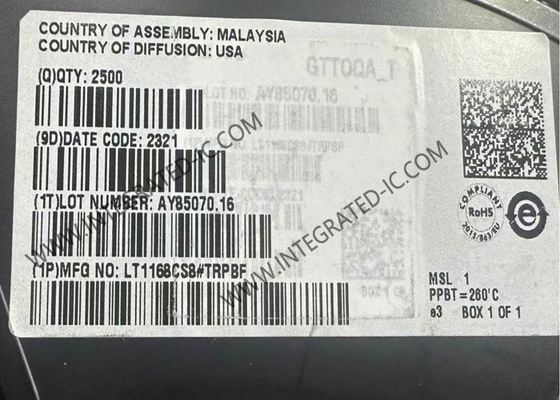 LT1168CS8 集積回路チップ 400kHz 計測アンプ SOIC8 アンプ IC
