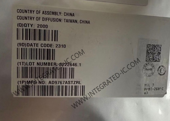 AD9767ASTZRL 集積回路チップ 14ビット 125MSPS デュアルチャネル デジタル-アナログコンバータ
