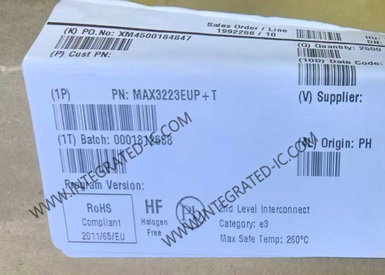 MAX3223EUP 集積回路チップ 250kbps RS-232 トランシーバー、自動シャットダウン機能付き