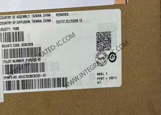 ADUC7023BCBZ62I マイクロコントローラー MCU 44MHz 62KB フラッシュ ARM7 マイクロコンバーター WLCSP-36