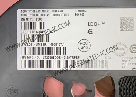 LT3050EDDB-3.3 統合回路チップ 精密な電流制限と診断出力を持つ100mA線形調節器