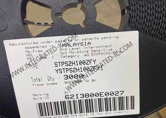 STPS2H100ZFY自動車高圧力のショットキー整流器SOD-123F ICの破片