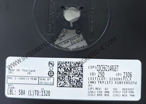 CDCE6214RGET 集積回路チップ 350MHz 超低消費電力クロックジェネレータ VQFN24
