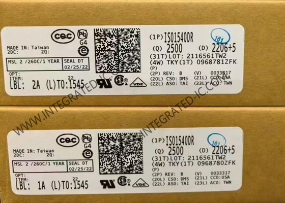 ISO1540DR 集積回路チップ 2500Vrms 低電源 両方向 I2C 隔離器