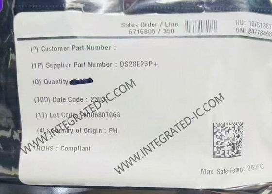DS28E25P メモリICチップ DeepCoverセキュア認証器 1ワイヤ SHA-256 と 4Kb ユーザー EEPROM