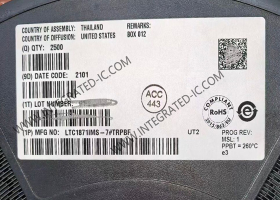 LTC1871IMS-7 集積回路チップ 高入力電圧電流モード昇圧フライバックおよびSEPICコントローラ