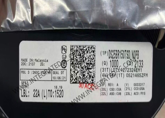 DS25BR150TSD 統合回路チップ シングルチャンネル 3.125Gbps LVDS バッファー WSON-8